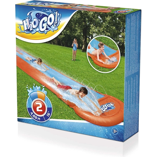 PISTA DESLIZANTE CHORROS AGUA DOBLE BESTWAY 488 CM image 1