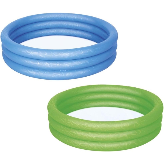 PISCINA HINCHABLE BESTWAY 122X25 CM 3 AROS - 3 COLORES ALEATORIOS image 2