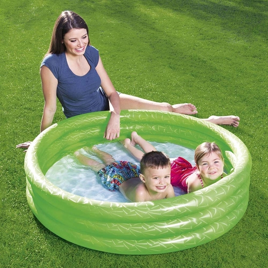 PISCINA HINCHABLE BESTWAY 122X25 CM 3 AROS - 3 COLORES ALEATORIOS image 3