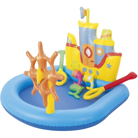 PISCINA HINCHABLE ACTIVIDADES BARCO BESTWAY 140 X X130 X 104 image 0