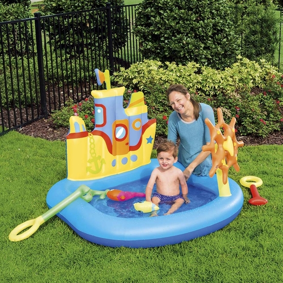 PISCINA HINCHABLE ACTIVIDADES BARCO BESTWAY 140 X X130 X 104 image 2