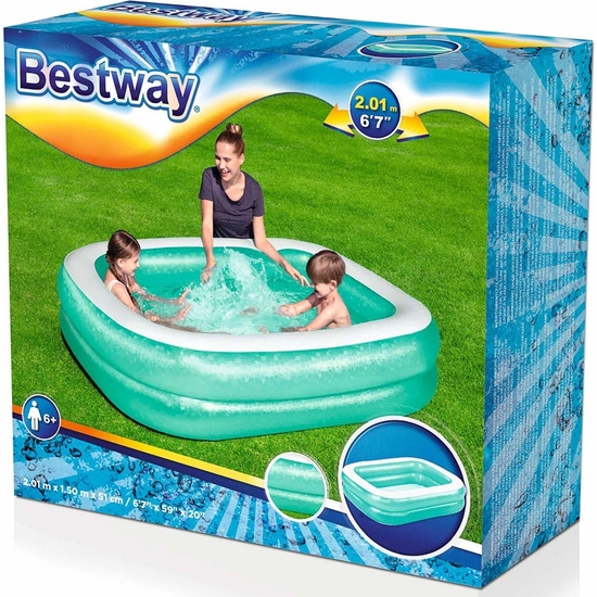 PISCINA HINCHABLE BESTWAY FAMILY 201 X 150 X 51 image 1