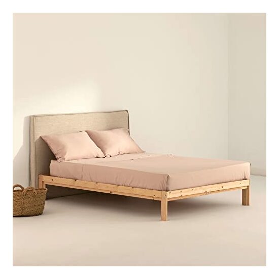 JUEGO DE SÁBANAS SATÉN 300 HILOS MODELO PINK PARA CAMA DE 105. image 0