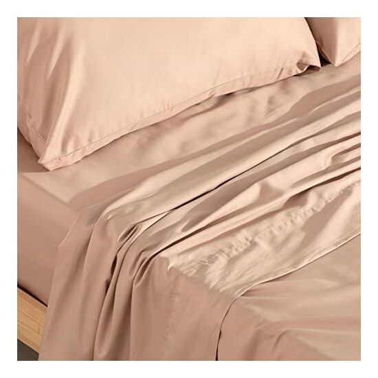 JUEGO DE SÁBANAS SATÉN 300 HILOS MODELO PINK PARA CAMA DE 180. image 1