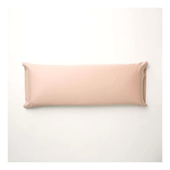 FUNDA DE ALMOHADA SATÉN 300 HILOS LISO PINK DE 90CM. image 0