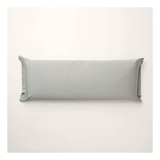 FUNDA DE ALMOHADA SATÉN 300 HILOS LISO ULTIMATE GREY DE 90CM. image 0