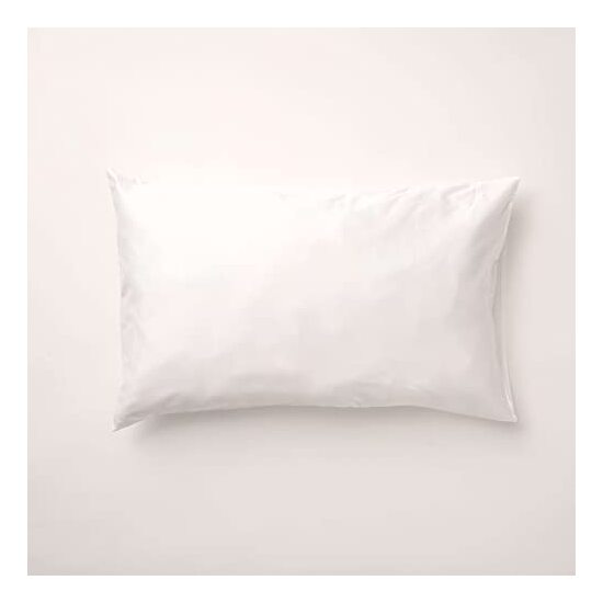 PACK 2UD. FUNDA DE ALMOHADA SATÉN 300 HILOS LISO WHITE DE 50X80CM. image 0