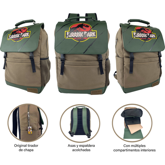 MOCHILA EXPLORER 30TH ANNIVERSARY JURASSIC PARK 42CM image 5