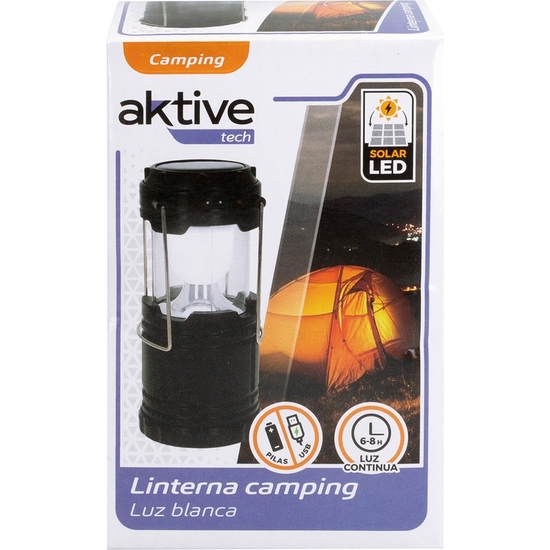 FAROL CAMPING SOLAR CON CARGADOR USB image 1