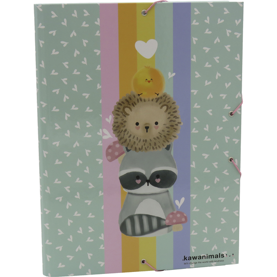 CARPETA A4 BOSQUE KAWANIMALS SOLAPAS image 0