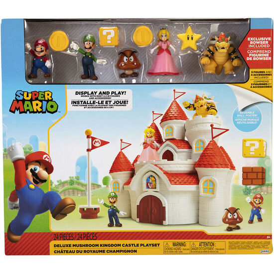 PLAYSET CASTILLO DELUXE REINO CHAMPIÑON SUPER MARIO BROS image 0