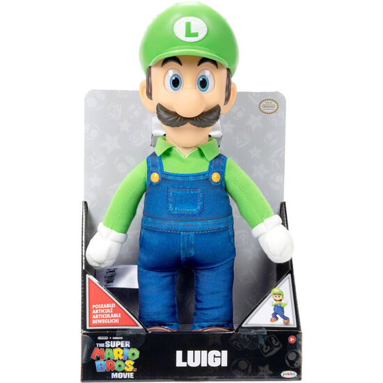 PELUCHE LUIGI LA PELICULA SUPER MARIO BROS 30CM image 0