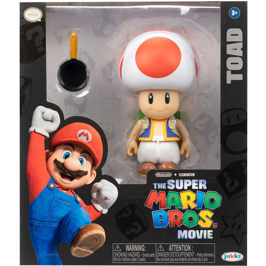 FIGURA TOAD LA PELICULA SUPER MARIO BROS 13CM image 0