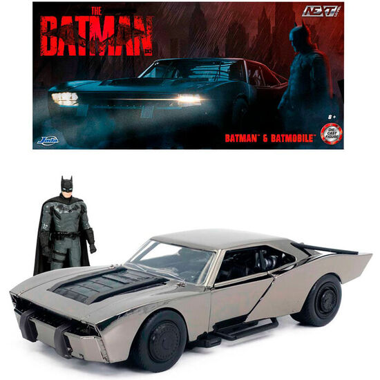 VEHICULO BATMOBILE + FIGURA BATMAN METAL BATMAN DC COMICS 1:24 image 0