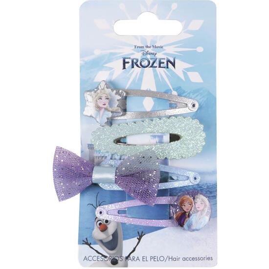 ACCESORIOS PELO CLIPS 4 PIEZAS FROZEN BLUE image 0