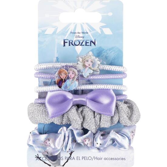 ACCESORIOS PELO ELÁSTICOS 6 PIEZAS FROZEN BLUE image 0