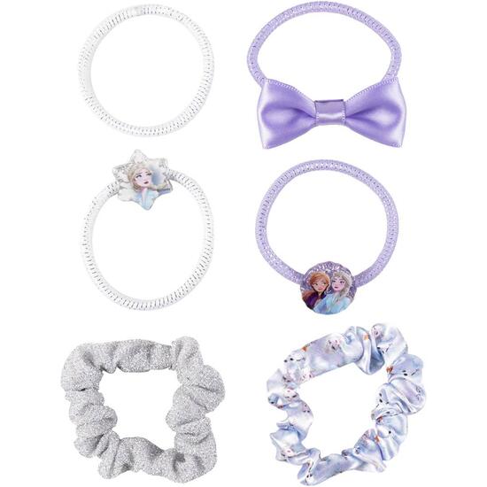 ACCESORIOS PELO ELÁSTICOS 6 PIEZAS FROZEN BLUE image 1