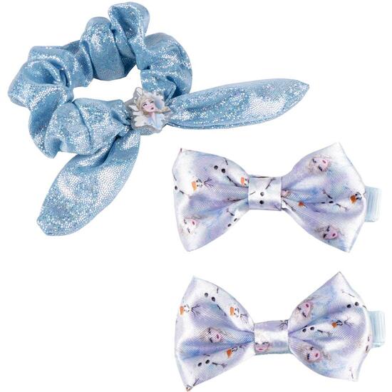 ACCESORIOS PELO LAZOS 3 PIEZAS FROZEN BLUE image 1