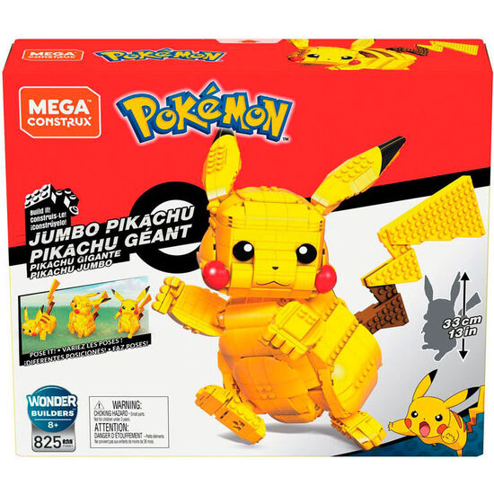 SET CONSTRUCCION MEGA CONTRUX PIKACHU POKEMON 825PZS image 1