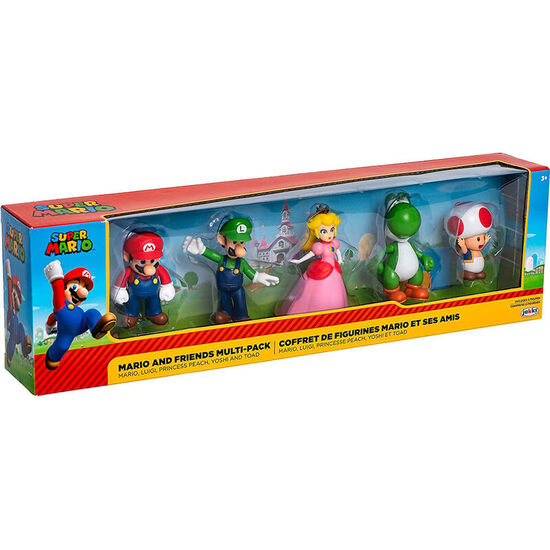 BLISTER 5 FIGURAS SUPER MARIO NINTENDO 6CM image 1