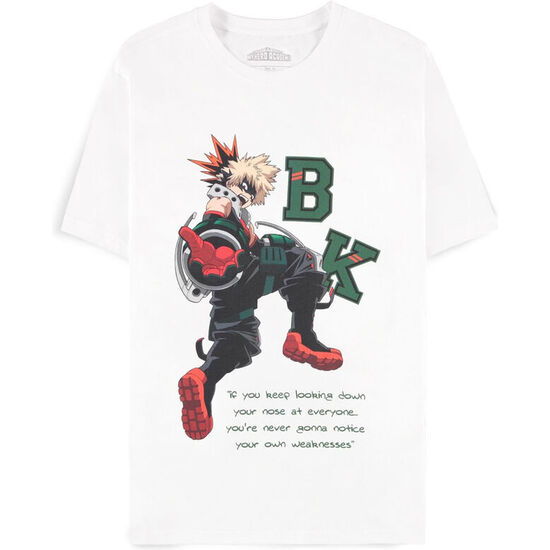 CAMISETA WHITE BAKUGO QUOTE MY HERO ACADEMIA image 0