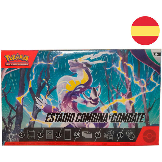 ESTUCHE JUEGO CARTAS COLECCIONABLES ESTADIO COMBINA Y COMBATE POKEMON image 0