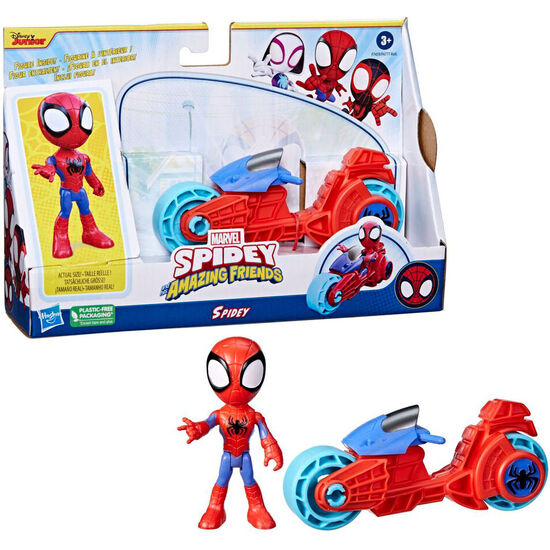 VEHICULO MOTO SPIDEY - SPIDEY AMAZING FRIENDS MARVEL image 0