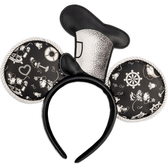 DIADEMA OREJAS STEAMBOAT WILLIE MICKEY MOUSE DISNEY LOUNGEFLY image 0