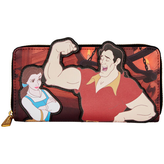 CARTERA VILLANOS ESCENA GASTON LA BELLA Y LA BESTIA DISNEY LOUNGEFLY image 0