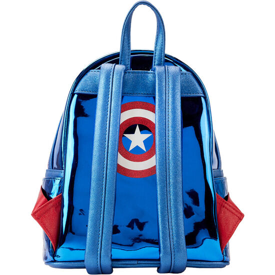 MOCHILA METALLIC CAPITAN AMERICA MARVEL LOUNGEFLY 26CM image 2