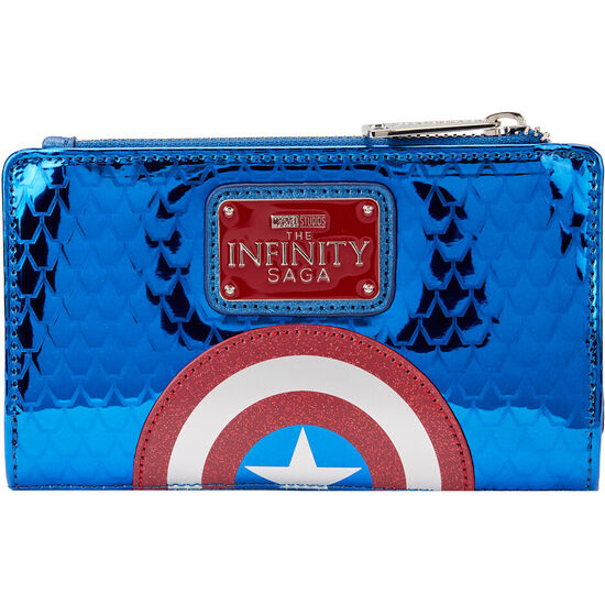 CARTERA METALLIC CAPITAN AMERICA MARVEL LOUNGEFLY image 0