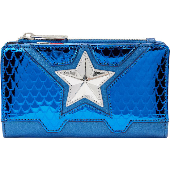 CARTERA METALLIC CAPITAN AMERICA MARVEL LOUNGEFLY image 1