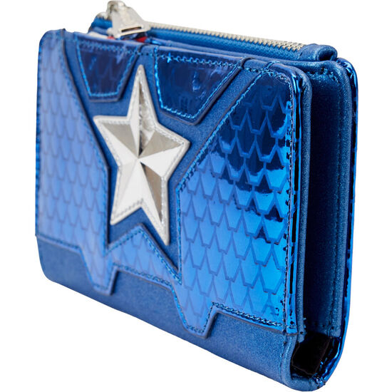 CARTERA METALLIC CAPITAN AMERICA MARVEL LOUNGEFLY image 2