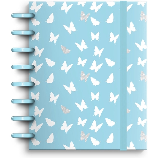 CUADERNO ECOSMART 100 HOJAS INTERCAMBIABLES A5 POLIPROPILENO BUTTERFLY image 0