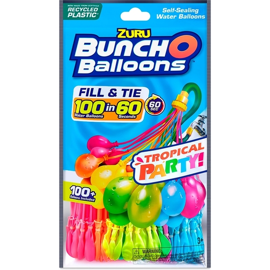 PACK 100 GLOBOS BUNCH BALLONS TROPICAL image 0