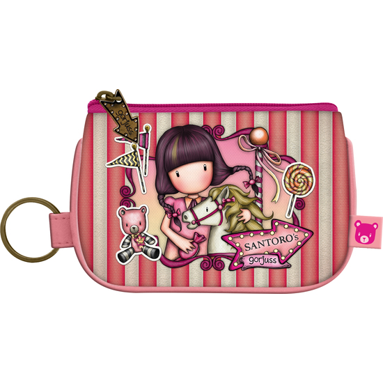 MONEDERO LLAVERO CON CREMALLERA GORJUSS™ FAIRGROUND "CAROUSEL" image 0