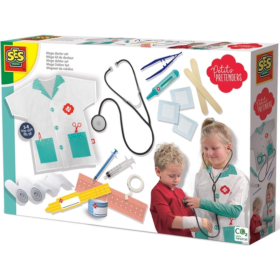 SES PETITS PRETENDERS MEGA SET DISFRAZ DOCTOR CON BATA Y ACCESORIOS image 0