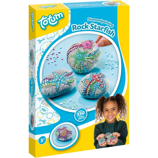KIT CREATIVO DECORA PIEDRAS CON PINTURA Y DIAMANTES image 0