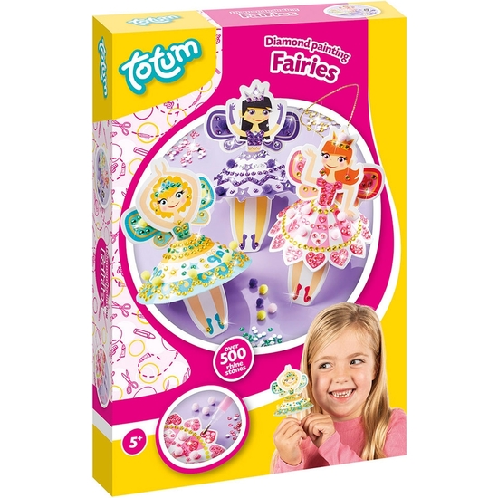 KIT CREATIVO DECORA HADAS CON PINTURA Y DIAMANTES image 0
