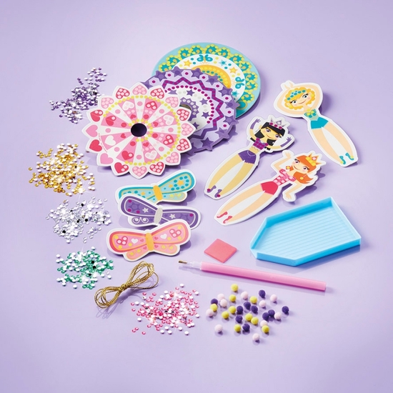 KIT CREATIVO DECORA HADAS CON PINTURA Y DIAMANTES image 1