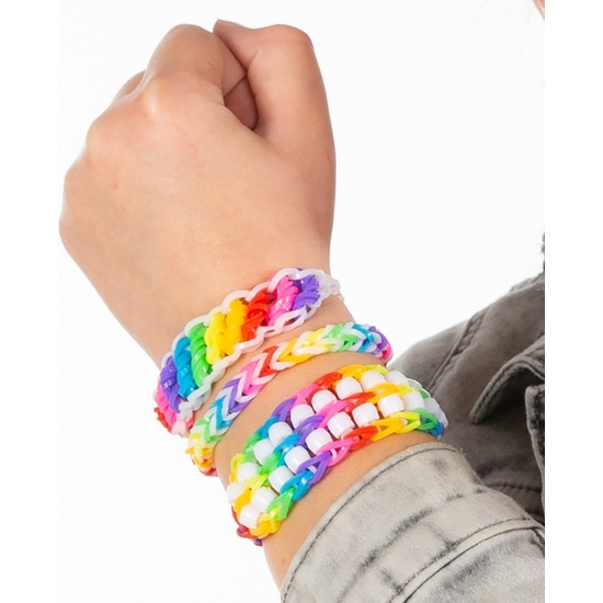 KIT CREATIVO PULSERAS CON TELAR 700 GOMAS ELÁSTICAS image 5