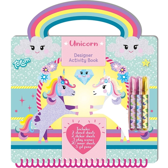 LIBRO UNICORNIO ACTIVIDADES CON 30 PIEZAS image 0