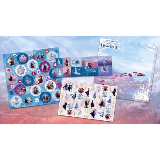 FROZEN SET DE PEGATINAS, CAJA CON 3 HOJAS Y ESCENOGRAFÍA image 1