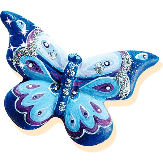 SES CREATIVE JUEGO MOLDEAR Y PINTAR MARIPOSAS CON GLITTER image 2