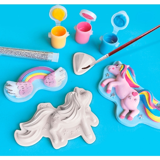 SES CREATIVE JUEGO MOLDEAR Y PINTAR UNICORNIOS CON GLITTER image 3