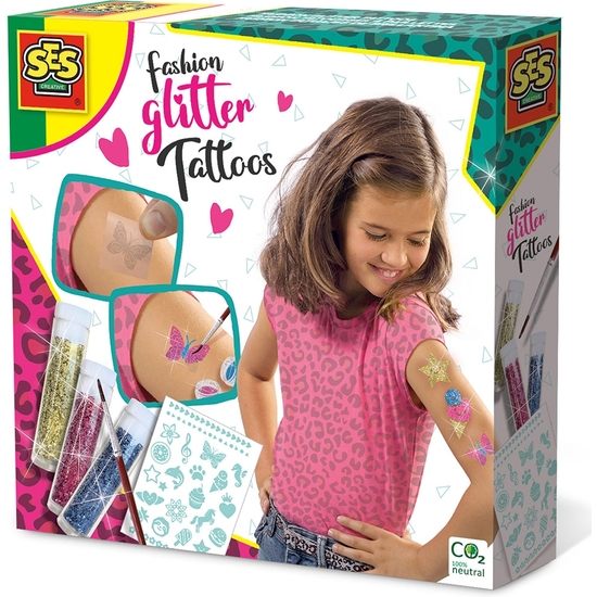 SES CREATIVE FASHION FABRICA TATUAJES CON GLITTER image 0