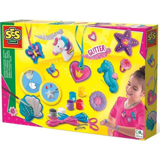 SES CREATIVE JUEGO MOLDEAR Y PINTAR JOYAS image 0
