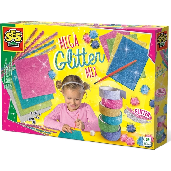 SES CREATIVE MEGA GLITTER SET MANUALIDADES image 0