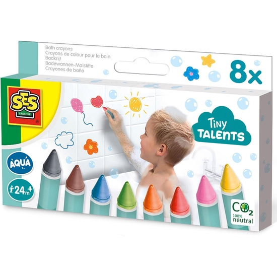 SES TINY TALENTS ESTUCHE CON 8 CERAS PARA EL BAÑO image 0