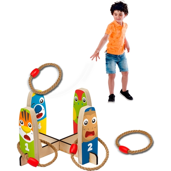 SES OUTDOOR JUEGO BOLOS Y ANILLAS MADERA image 2